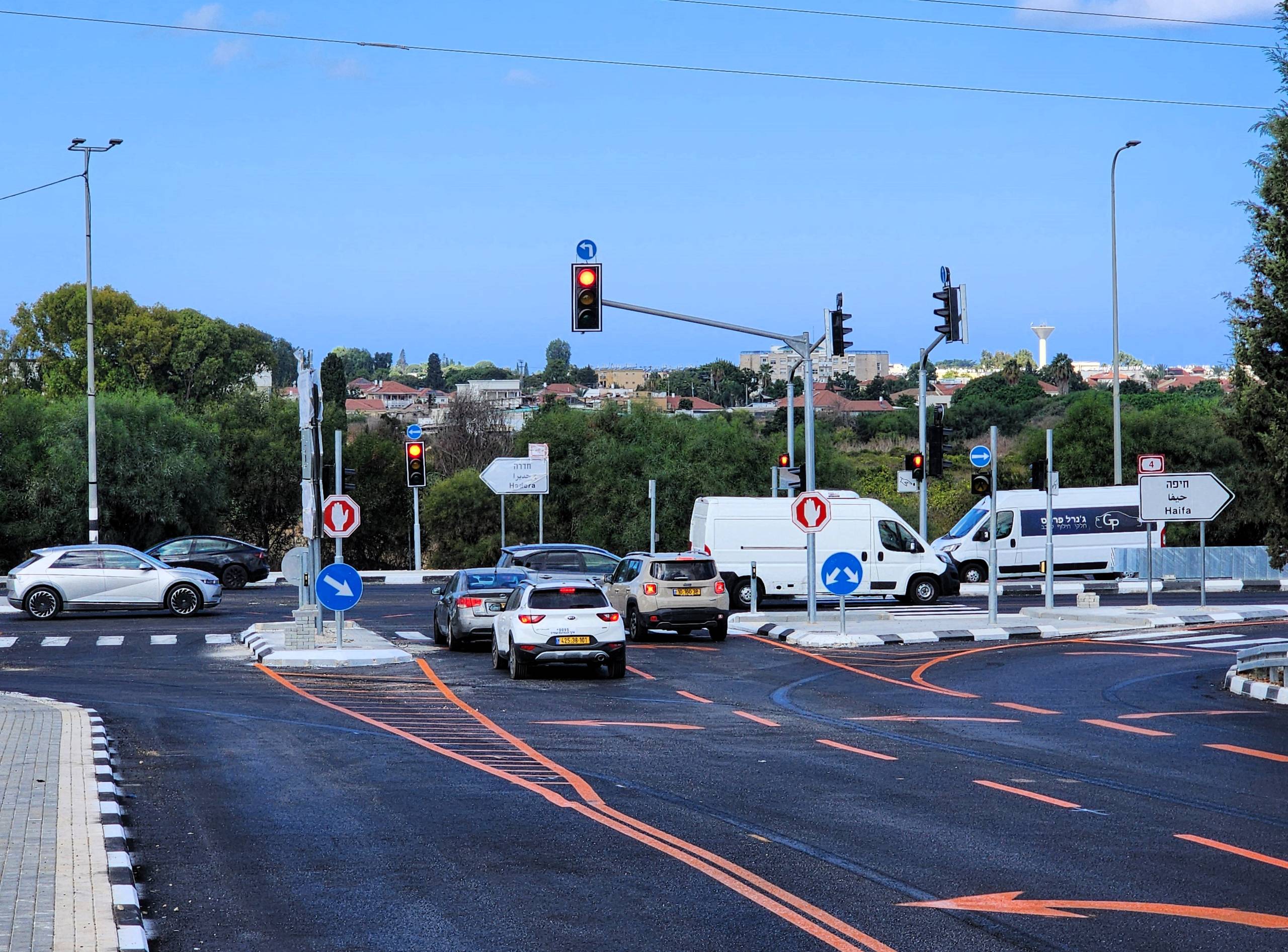 צומת חדש ובטיחותי מבנימינה לכיוון כביש 4 דרום בצומת הבורג'