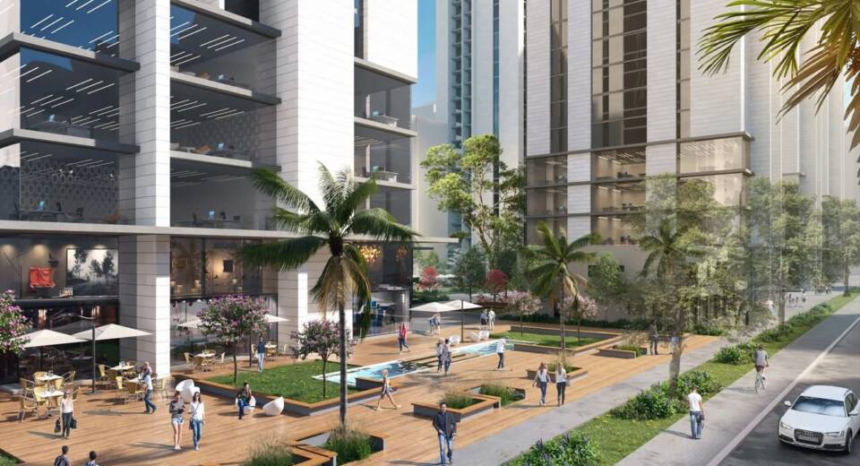 מתחם הפיאצה בחדרה, הדמיה: ניבה ואריאל אבירם אדריכלים