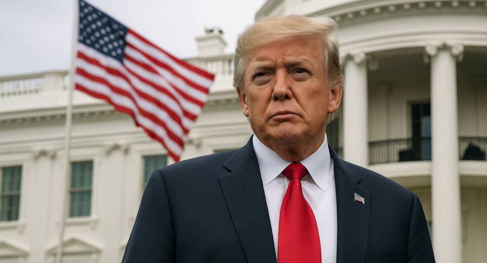 Us president donald trump ai illustration image