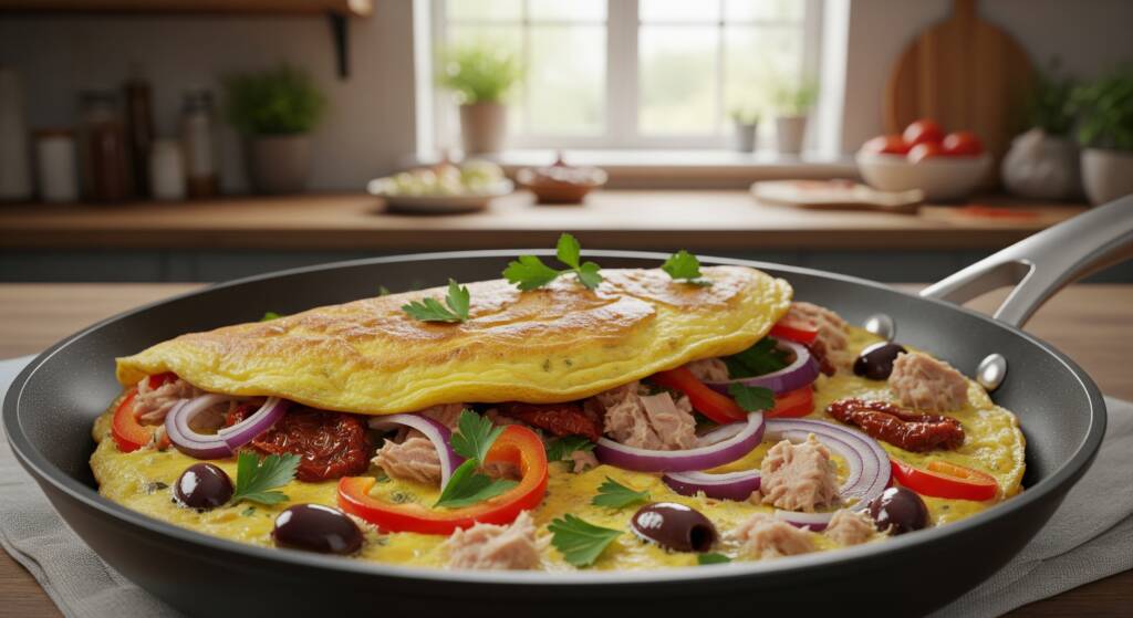 Mediterranean Tuna Omelet