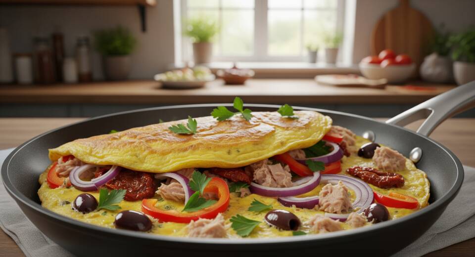 Mediterranean Tuna Omelet