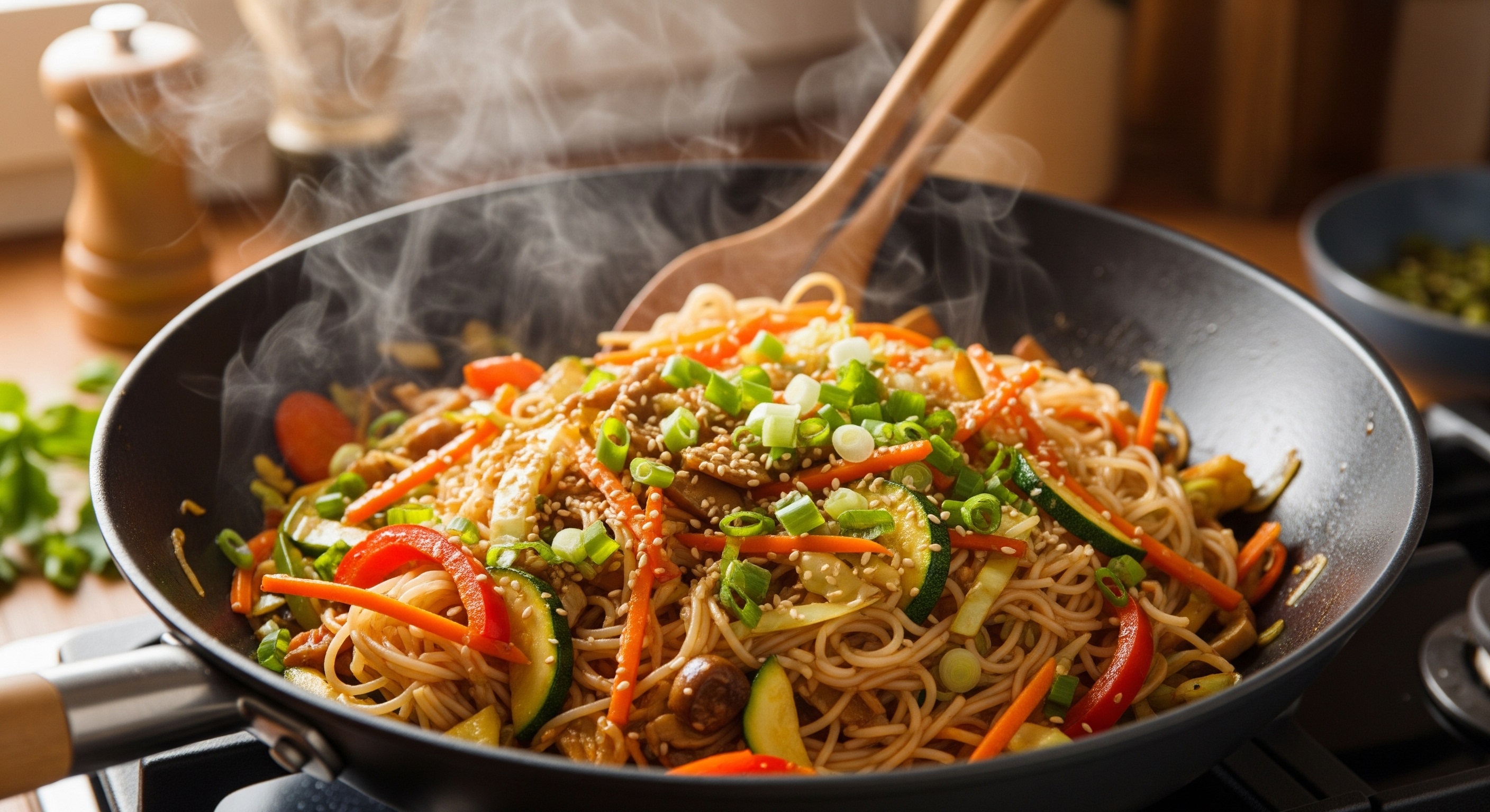 Stir-fried-Vegetables-with-Rice-Noodles Home