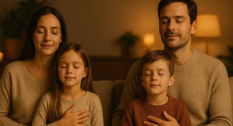 Evening techniques to help the family breathe together