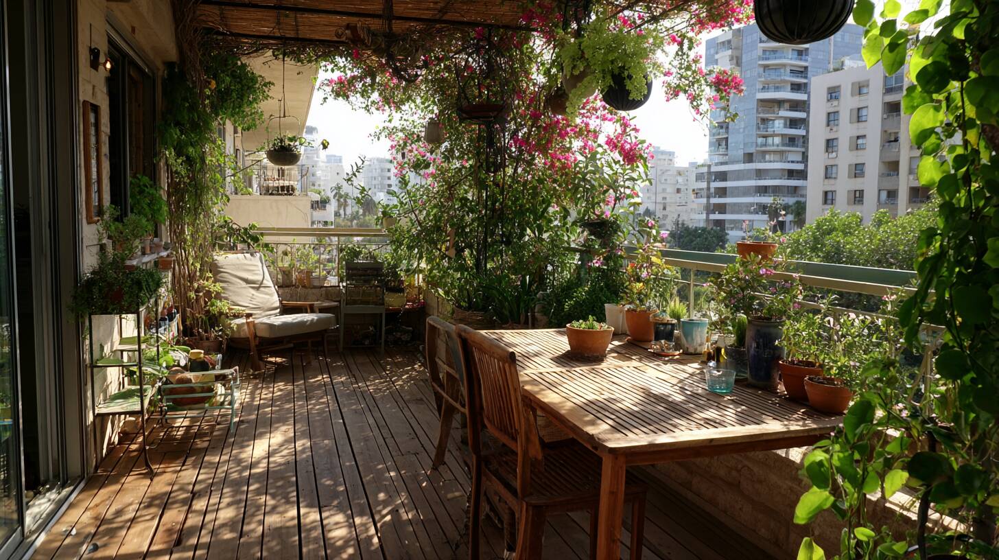 Home-garden-on-an-Israeli-balcony Home