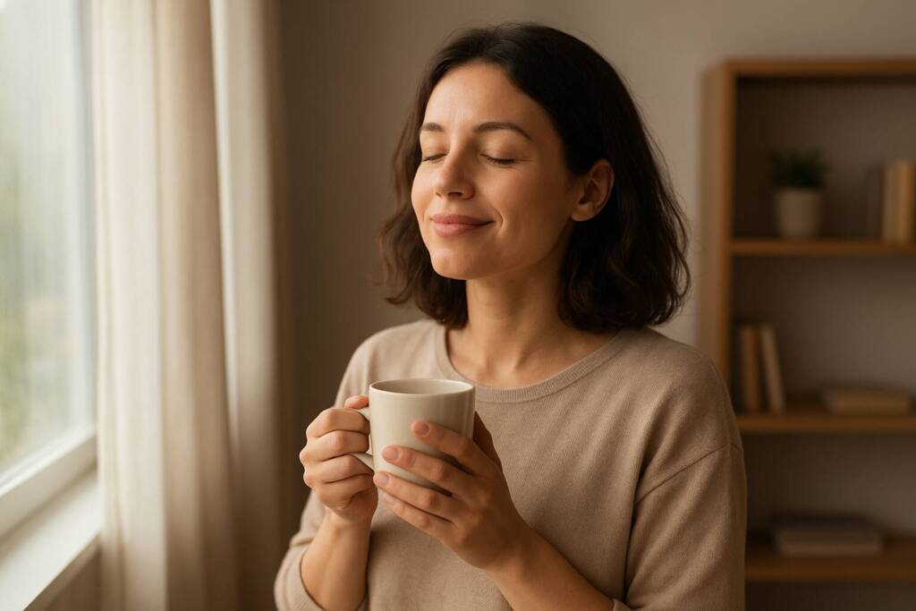 A quiet moment at home