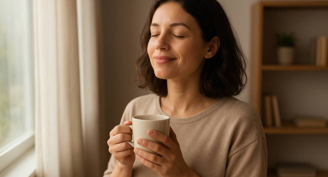 A quiet moment at home