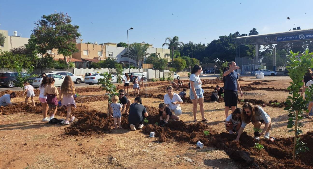 100 עצים ניטעו ע"י קהילת ביה"ס שדות.