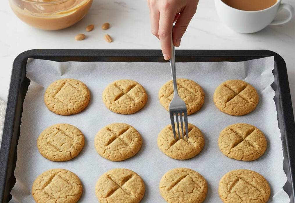 עוגיות חמאת בוטנים מהירות